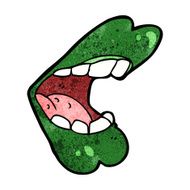 cartoon halloween mouth N17