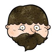 cartoon bearded man N46