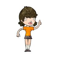 cartoon woman with idea N212