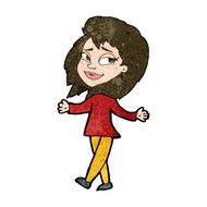 stress free woman cartoon N9