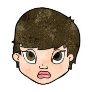 cartoon sulking woman N8
