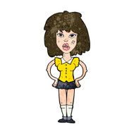 cartoon woman been in fight N8