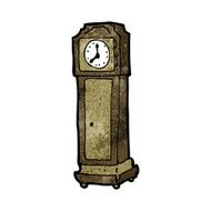 Cartoon Grandfather Clock N11