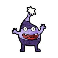cartoon funny christmas creature N18