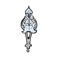 cartoon ornate clasp N8