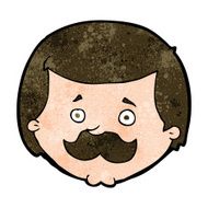 Cartoon Man With Mustache N88