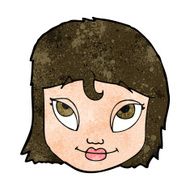 Cartoon Woman Smiling N9