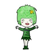 cartoon happy vampire girl N31