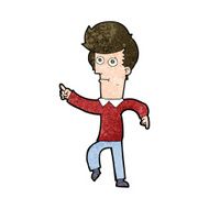 Cartoon Man Pointing N176