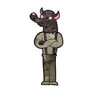 cartoon friendly werewolf N8