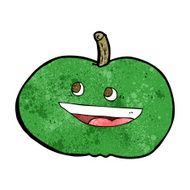 cartoon happy apple N15