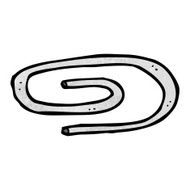 cartoon paperclip N20