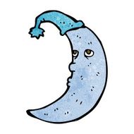 Sleepy Moon Cartoon N13