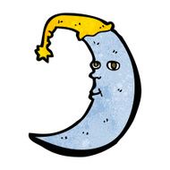 Sleepy Moon Cartoon N14