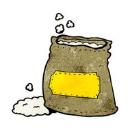 cartoon bag of flour N28