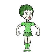 cartoon zombie monster woman N8