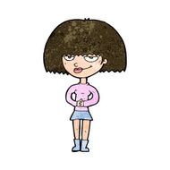 cartoon sly woman N8