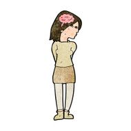 cartoon brainy woman N8