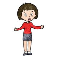 cartoon woman making excuses N16
