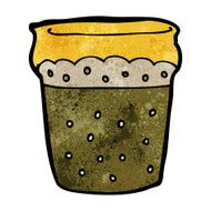 cartoon glass of beer N17