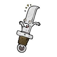 cartoon frightened knife N8