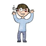 cartoon man with popping out eyes N24