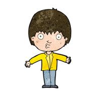 cartoon amazed boy N16