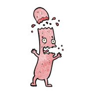 cartoon undercooked sausage N5