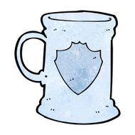 cartoon old tankard N8