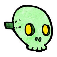 cartoon skull mask N18