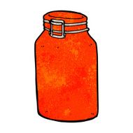 cartoon glass jar N5