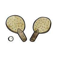 cartoon table tennis bats N8