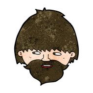 cartoon bearded man N47