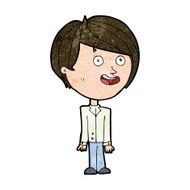 cartoon happy surprised boy N6