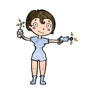 cartoon future space girl N8