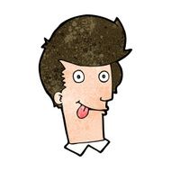 cartoon man with tongue hanging out N8