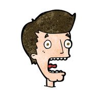 cartoon terrified man N214