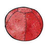 cartoon old stitched football N4