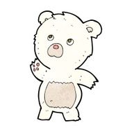 cartoon curious polar bear N2