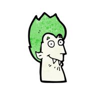cartoon vampire head N29