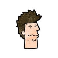 cartoon stressed out face N8