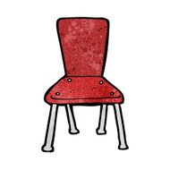 cartoon old school chair N8