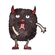 funny cartoon monster N32
