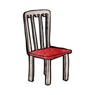 cartoon old chair N22