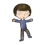 cartoon startled boy N30