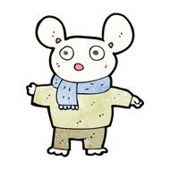 cartoon mouse in clothes N7