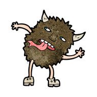 funny cartoon monster N34