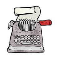 Cartoon Typewriter N8