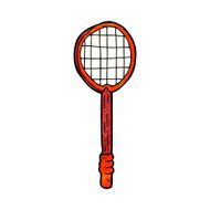 cartoon old tennis racket N8