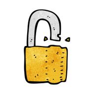 Cartoon Padlock N28